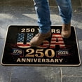 thumbnail image 4 of 250th Anniversary Patriotic Door Mat, USA Front Door Mat Outdoor Non Slip Dirt Trapper Doormat, Vintage Red Independence Decor for Entryway Kitchen Porch, 4 of 4