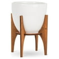 thumbnail image 1 of Grand Pot avec Support pour Plante en Bois, 1 of 4