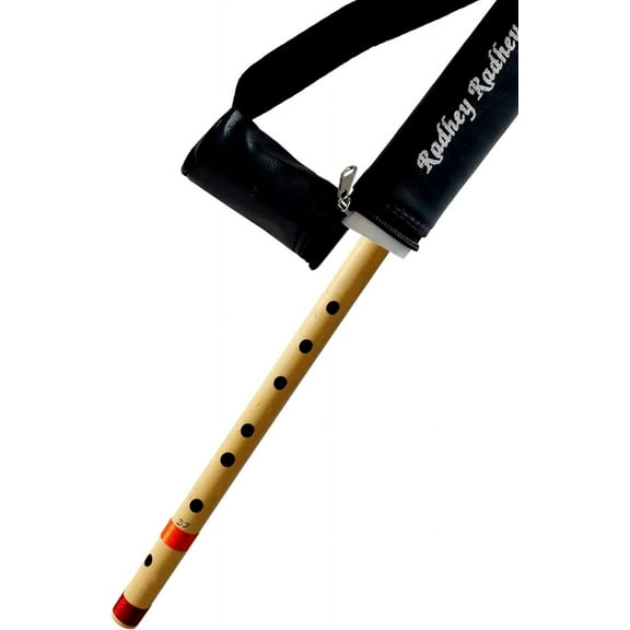 Musical Combo Flutes D Natural 7 Hole (18 Inch) & DD Base (24 Inch) Bamboo Flute Bansuri with Flute Carry Bag Free By Indian Collectible