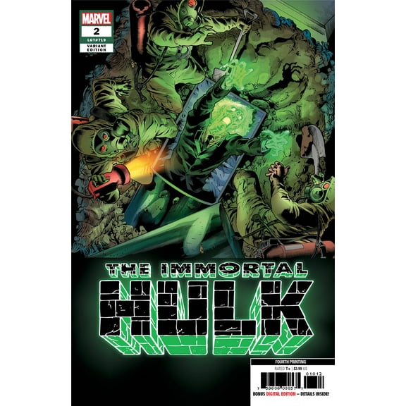 Immortal Hulk #2 4th Ptg Bennett Var Marvel Comics Comic Book