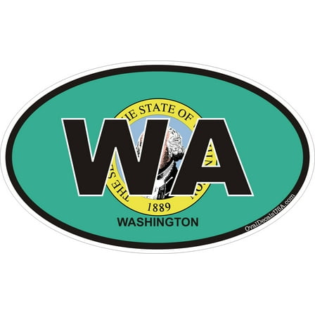 3.8 Inch Washington State Decal Sticker