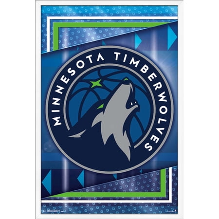 NBA Minnesota Timberwolves - Logo 17 Wall Poster, 22.375" x 34", Framed