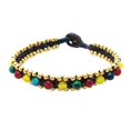 thumbnail image 2 of Bohemian Multicolor Rainbow Stones Beaded Stackable Strand Bracelet, 2 of 3