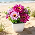 thumbnail image 6 of Clearance Artificial flowers under $5,‌Artificial Chrysanthemum Flower Gypsophila Pot Bonsai Decor Lifelike Flowers In Planter Realistic Home & Decor Perfect For Garden Wedding, 6 of 7