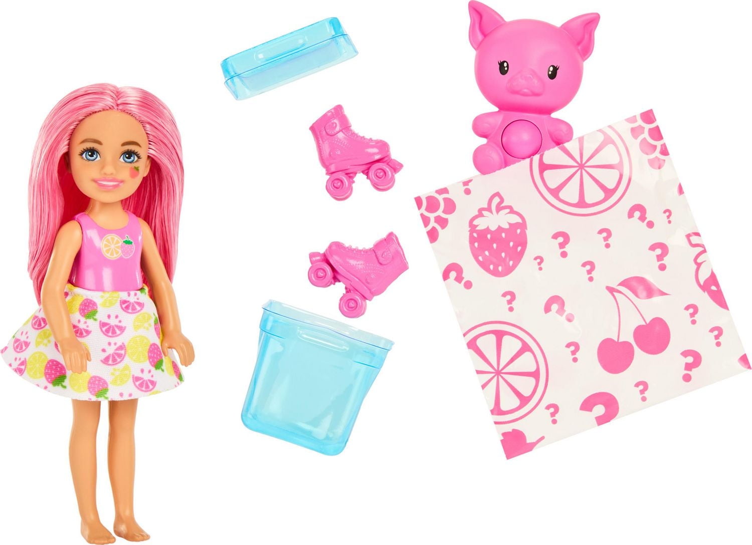 Barbie Pop Reveal Chelsea Série Fruits Poupée, 5surprises Âges 3+