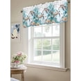 thumbnail image 6 of Valance Curtains for Kitchen Windows Summer Sea Turtle Coral SeaweedRod Pocket Valance Fish Underwater WorldShort Window Curtain Topper for Bedroom Living Room Bathroom 42x12in,1&nbsp;Panel, 6 of 9