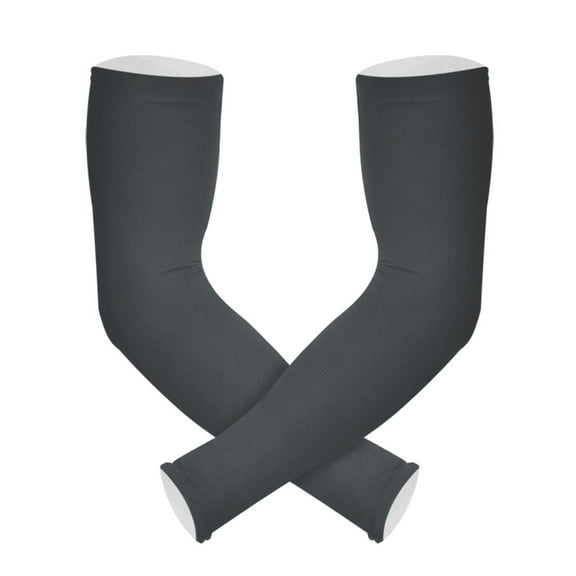 ALAZA Dark Gray UV Sun Protection Arm Sleeves UPF 50  Compression Cooling Sleeve 1 Pair