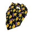 thumbnail image 5 of Honeii Daisies Flowers print Pet Bandana，a stylish triangle accessory perfect for small to large dogs, puppies, and even cats, 5 of 5
