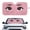Anime Pink Eyes Print, variant on XYZCANDO Foldable Sunshade with Cute Guinea Pigs Driving, Windshield Sun Shade for Front Window, Keeps Vehicle Cool for Summer Road Trips