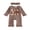 Coffee, variant on RUINIXCW Baby Girl Thanksgiving Outfit Turkey Letter Embroidered Ruffled Trim Long Sleeve Romper and Bow Headband 2 Pcs Set for Fall