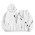thumbnail image 2 of SDNall Hooded Sweatshirt Women, Long Sweatshirts for Women, Women'S Casual Printed Round Neck Long Sleeved Loose Hooded Sweatshirts, 2 of 5