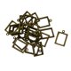thumbnail image 1 of 20 / 30x de cabujón antiguos que configuran la base de la joyería que 20 piezas de bronce verde Sunnimix Encantos colgantes de joyas en blanco, 1 of 8