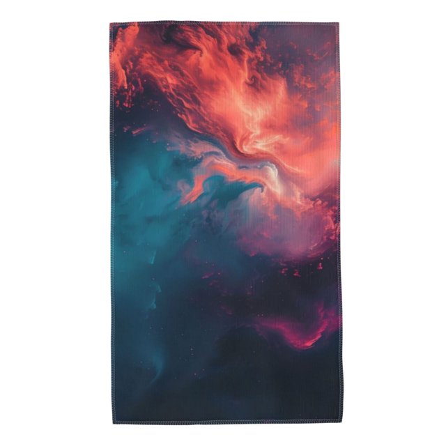 Fotbe Cosmic Paint Swirl Toalla Premium con Patrón, Toalla de Microfibra de Secado Rápido, Ligera y Altamente Absorbente (27.5x16in), Ideal para Uso Diario