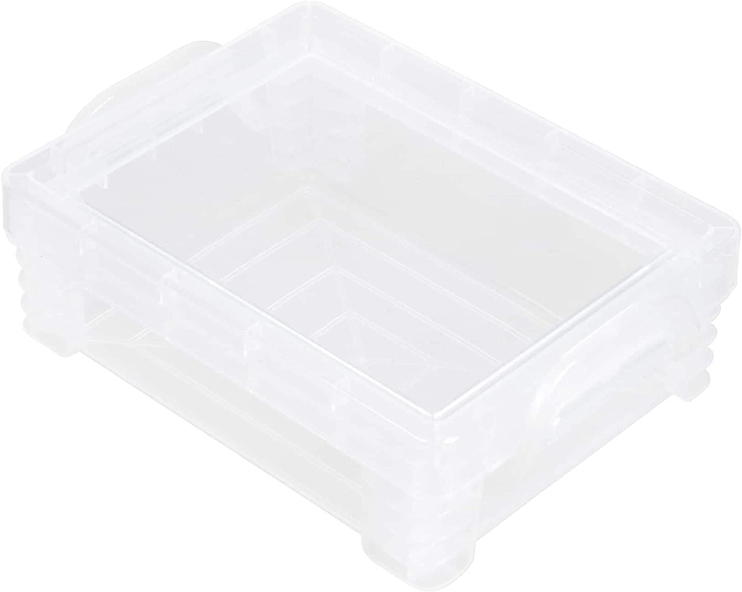 Simply Tidy Stacking Crayon Box - Plastic Storage Containers for School Supplies, Sewing and Crafts - Clear, Bulk 36 Pack