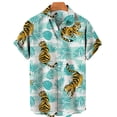 thumbnail image 3 of Camiseta informal vintage con estampado de animales hawaianos para hombre, camisas de manga corta con estampado de leopardo en 3D, blusas estilo Harajuku para fiestas navideñas, 3 of 5