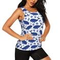 thumbnail image 2 of Haiem Whale Printed Women's Workout Tank Top, Quick-Dry Sleeveless Gym Shirt, Breathable Lightweight Athletic Top for Running, Yoga, and Casual Wear-X-Large, 2 of 7