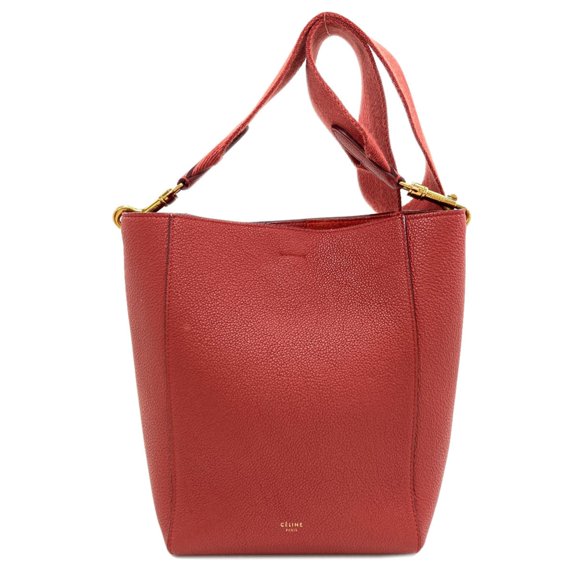 Pre-Owned Celine Sangle Bucket Shoulder Bag, Calfskin, Women's