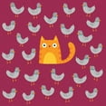 thumbnail image 3 of Buxton, Michael 15x15 Black Modern Framed Museum Art Print Titled - Cat amongst the Pigeons, 3 of 5