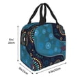 thumbnail image 2 of Picia Bohemian Turtle Printed Lunch box Lunch bag for Men Women Large Capacity Lunchbox Reusable Lunch Bags Insulated Lunch Bag Lunch Box Cooler, 2 of 6