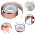 thumbnail image 3 of ASTM B152 C11000 Copper Foil Sheet Roll For Diy Projects, Decorations, Stained Glass, Electrical Repairs, Snail Protection In Gardens, 50Mm Width X 0.05Mm Thickness X 20 Meters, 3 of 4
