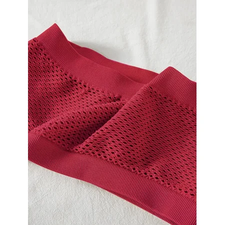 

Plus Size Solid Color Padded Breathable Tube Top Women‘s Plus Slight Stretch Sexy Top Bra
