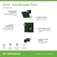 thumbnail image 4 of Symmons S3692MB15TRM Duro Hydromersion Tub And Shower Trim Package - Black, 4 of 7