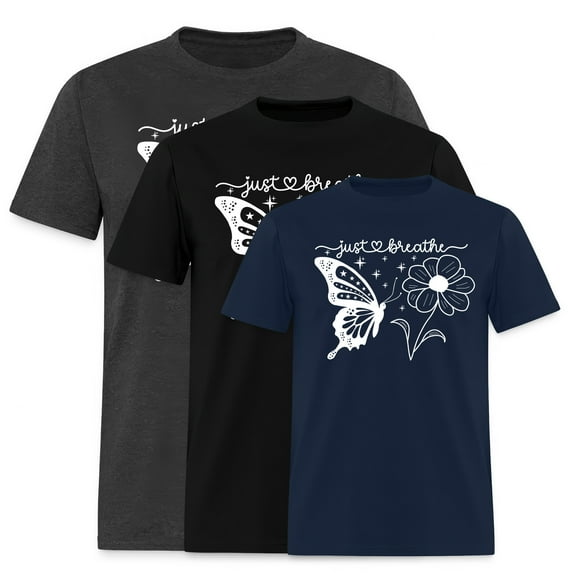 EcoLoom Just Breathe Butterfly Short Sleeve Unisex T Shirt