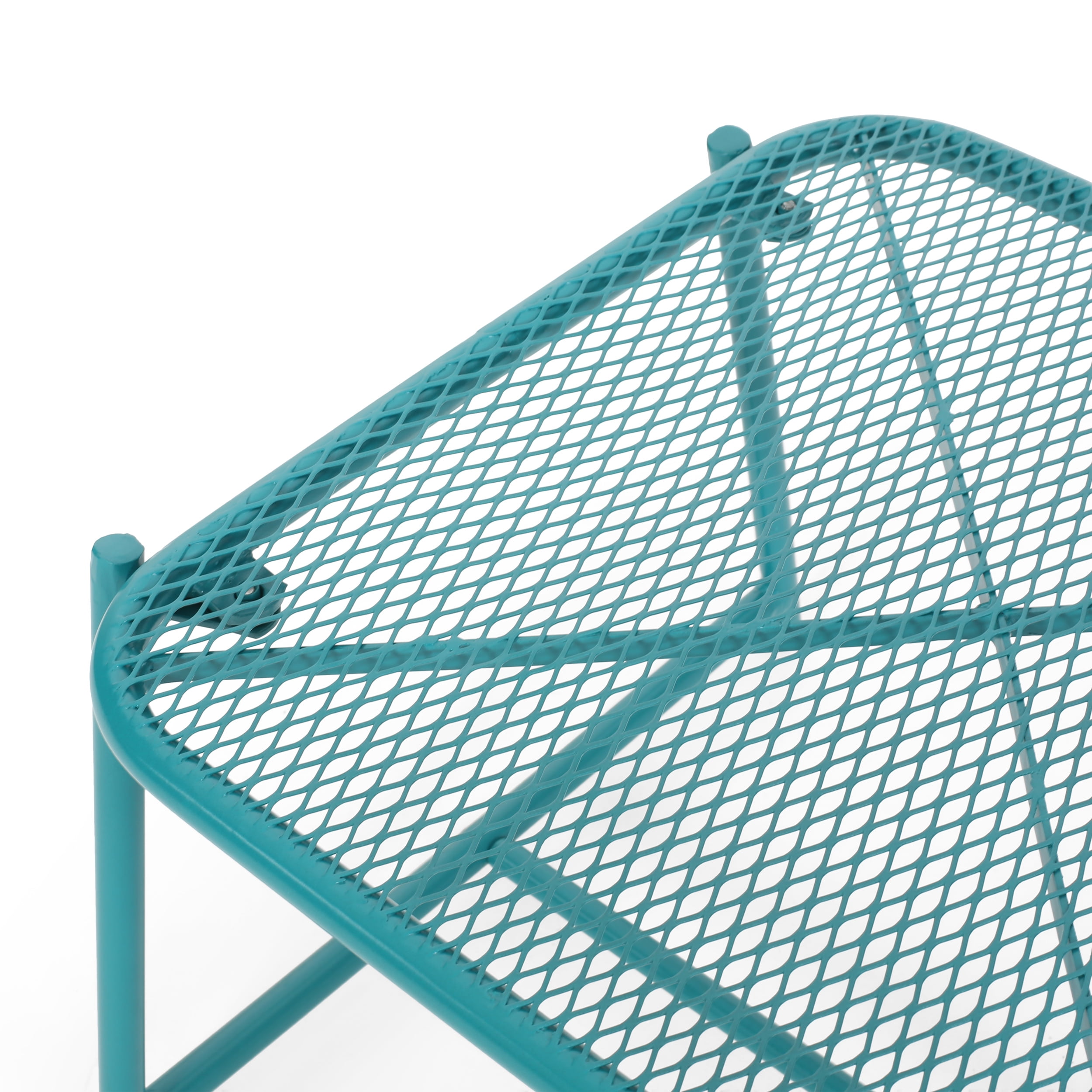 Sajan Outdoor Modern 2 Seater Chat Set, Matte Teal