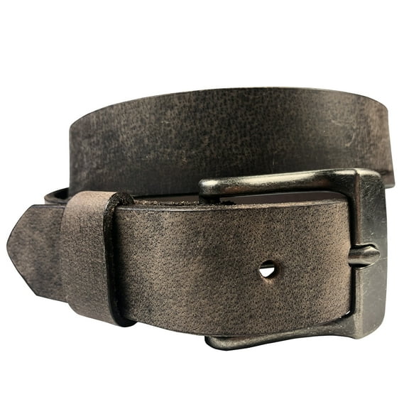 1.25"(32mm) Crazy Horse Solid Buffalo Leather Belt Handmade in Canada by Zelikovitz Size: 34 for 32" Waist