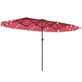 thumbnail image 1 of Outsunny Double-Sided Sun Umbrella Garden Parasol Patio Sun Shade Outdoor, 1 of 10