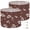 Color-1, variant on 2pcs Set Drum Lampshades (13"x 13"x 10"), Maroon teal circular patterns cream Woodblock print Fabric Lamp Shades, Large Replacement Shades for Table, Floor, and Pendant Lamps, Simple Assembly Needed.
