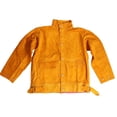 thumbnail image 2 of Chaqueta de soldadura de material cuero de piel de vacuno ignífuga para trabajo 27 '' × 22 '' shamjiam Capa protectora para soldar, 2 of 5