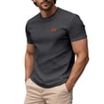 thumbnail image 4 of COSFO Mens T-Shirts Casual Short Sleeve Jacquard Shirt Crew Neck Classic Fit Summer Solid Shirts for Men L, 4 of 9