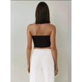 thumbnail image 7 of Strapless Ruffle Drape Crop Top, 7 of 7