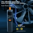 thumbnail image 5 of Tire Inflator Portable Air Compressor, 150PSI Air Pump for Car Tires, LED Light & Auto Shutoff, Cordless Electric Bike Tire Pump with Digital Pressure Gauge for Car, Motorcycle, Bicycle, Ball, 5 of 6