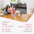 thumbnail image 4 of Perma Child Safety 71 in. Wide x 33 in. Tall Black Retractable Baby Gate, 4 of 8