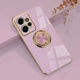 thumbnail image 1 of Phone Case For Samsung Galaxy S24 S23 S22 + Plus Ultra Back Cover Fashion Plating Ring Holder Solid Colored Tpu, 1 of 5