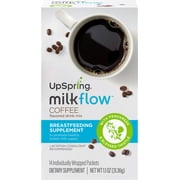 Upspring Milkflow Breastfeeding Supplement, Coffee Flavored Drink Mix, 14 Ct
