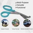thumbnail image 3 of 12/Pack Teal Handle Trauma Shears 7.25" Stainless Steel Scissors for Paramedics, EMT, Nurses, Firefighters + More, 3 of 8
