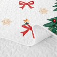 thumbnail image 5 of Manfei Charming Xmas Pink Christmas Quilt King,Winter Holiday King Coverlet Set,3-Piece,1 Bedspread and 2 Pillowcases, 5 of 7