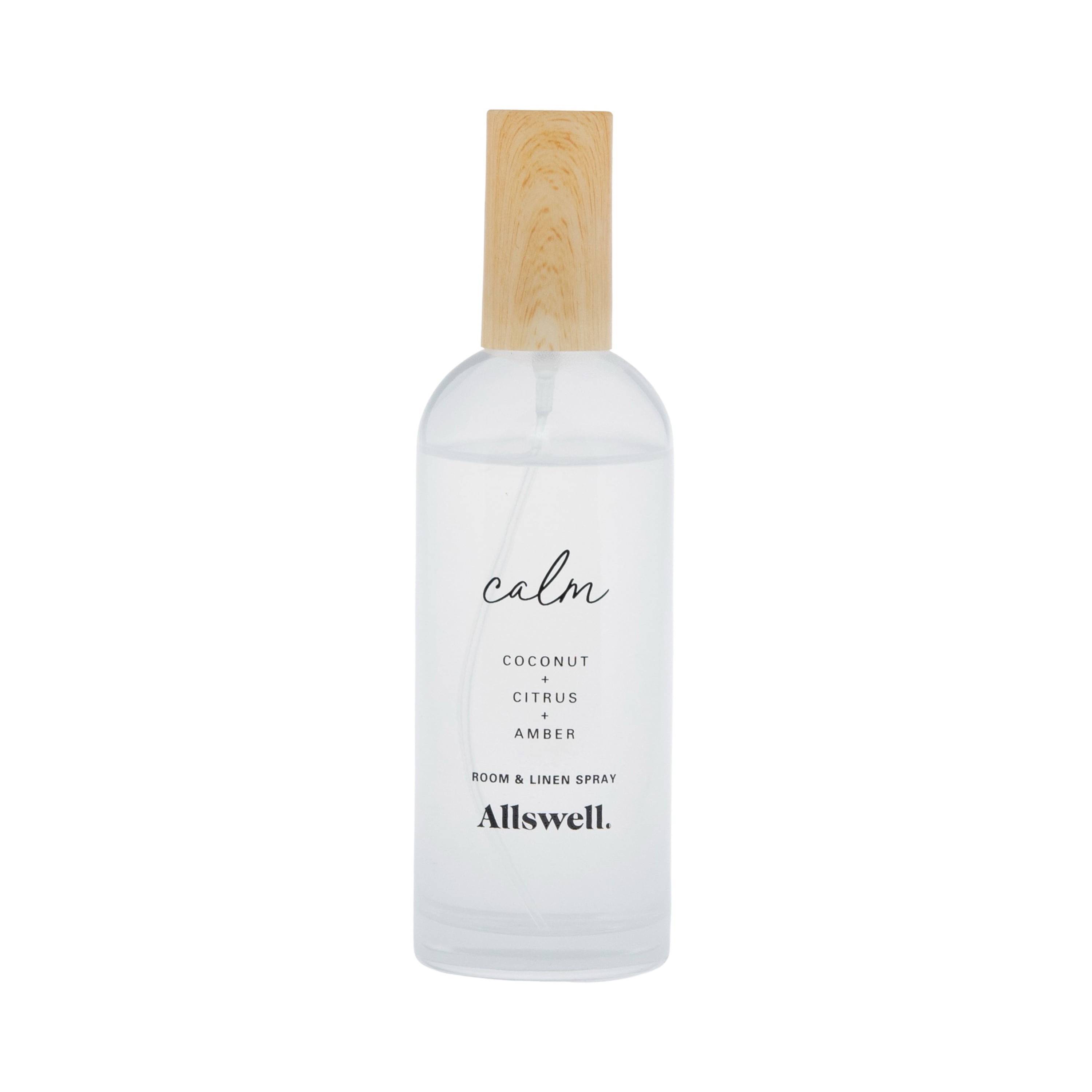 Allswell Calm (Coconut + Citrus + Amber) Scented Room and Linen Spray 3.4 Fl Oz (100mL).