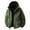 Army Green, variant on Men's Winter Heavy Duty Work Jacket Warm Insulated Coat Outdoor Windproof Cold Weather Coat For Men Durable Utility Jacket Men Long Coat Men Jackets for Fall