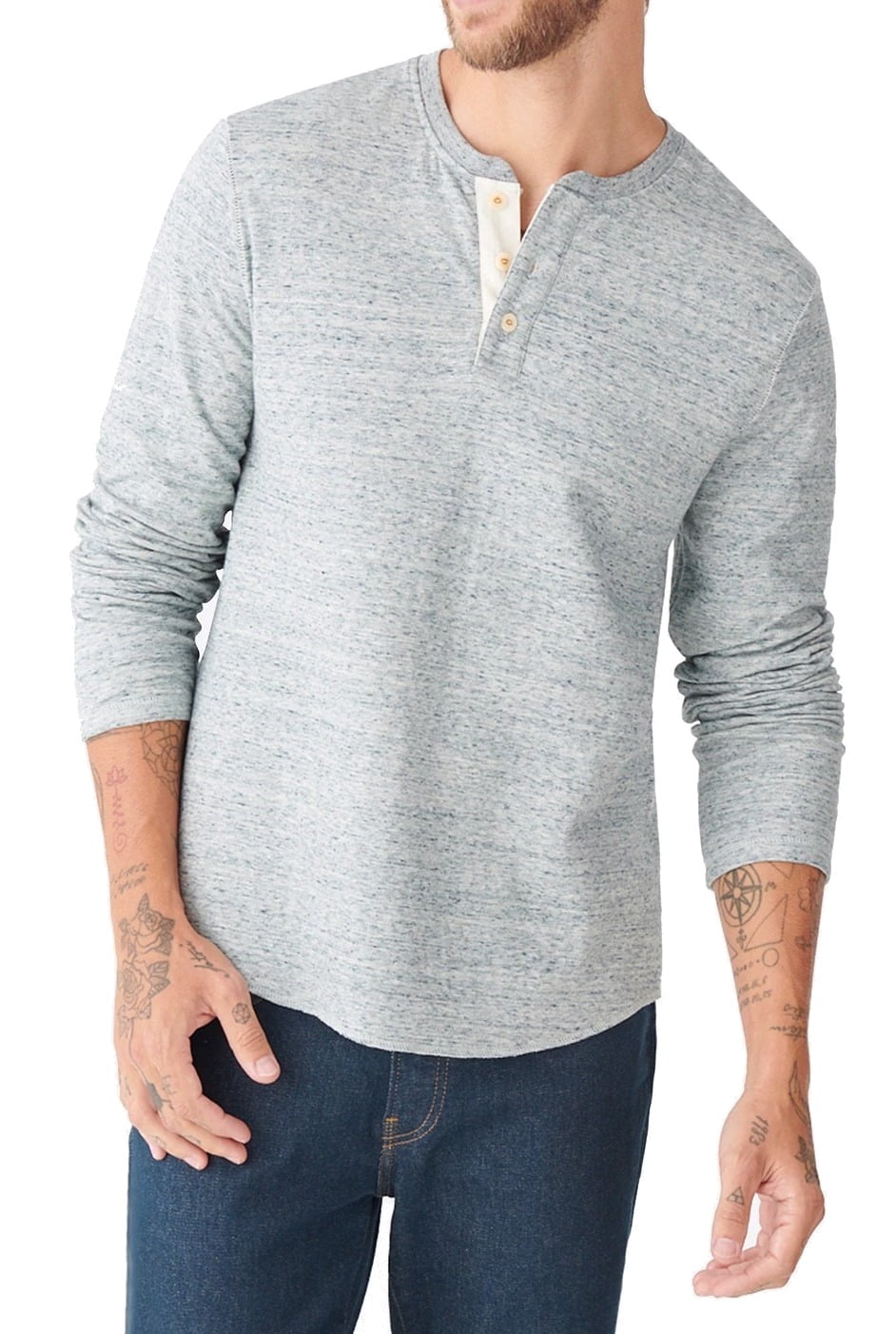 Lucky Brand Mens T-Shirt Heather Medium 