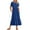 Blue, variant on Luniro Womens Summer Casual Dress A-line Tiered Beach Flowy Maxi Dresses 2026 Trendy Outfits