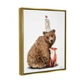 thumbnail image 3 of Stupell Industries Woodland Creatures Nature Animals Graphic Art Metallic Gold Floating Framed Canvas Print Wall Art, Design by Rachel Nieman, 3 of 8