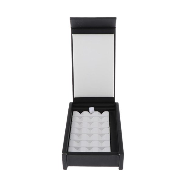 Joyero Exhibidor de joyas perfecl PU negro 3 x 7