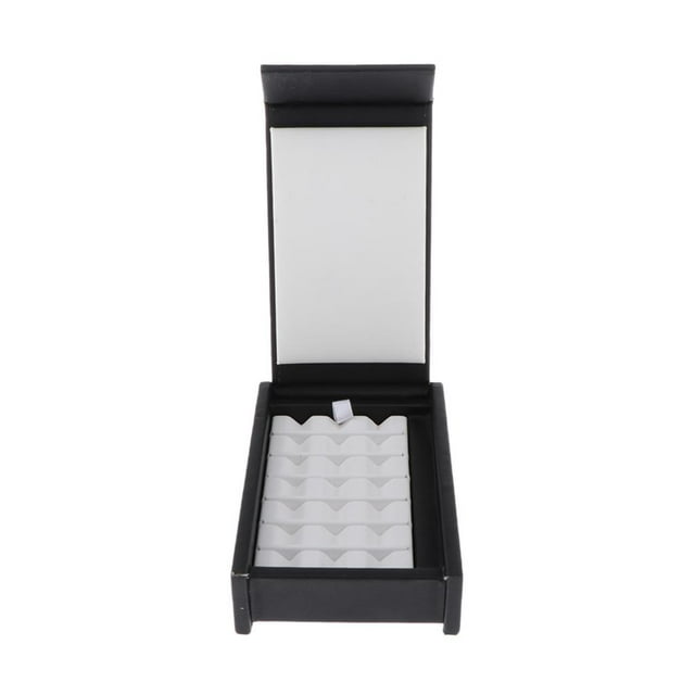Joyero Exhibidor de joyas perfecl PU negro 3 x 7