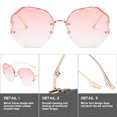 thumbnail image 3 of Gafas de sol degradadas gafas de sol de flores de mariposa gafas de sol de tendencia de moda, hechas de metal, 3 of 5