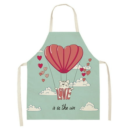 

Rdeuod Funny Apron Parent Adult The Family Kitchen Valentine s Day Print Linen Family