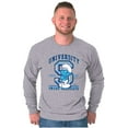 thumbnail image 5 of Vintage Smurf University Graduate Long Sleeve TShirt Men Women Brisco Brands S, 5 of 6